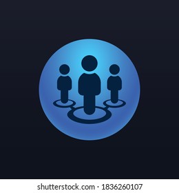 Círculo de negocio - Botón Icono de aplicación