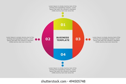 Business circle infographic