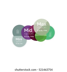 Business circle infographic banner template. Geometric template. Brochure - flyer, presentation or web design background