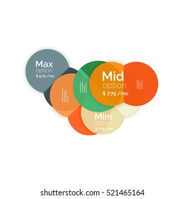 Business circle infographic banner template. Geometric template. Brochure - flyer, presentation or web design background