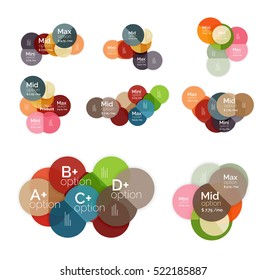Business circle infographic banner template. Geometric template. Brochure - flyer, presentation or web design background