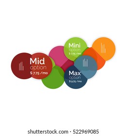 Business circle infographic banner template. Geometric template. Brochure - flyer, presentation or web design background
