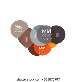 Business circle infographic banner template. Geometric template. Brochure - flyer, presentation or web design background