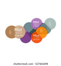 Business circle infographic banner template. Geometric template. Brochure - flyer, presentation or web design background