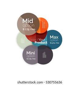 Business circle infographic banner template. Geometric template. Brochure - flyer, presentation or web design background