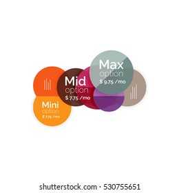 Business circle infographic banner template. Geometric template. Brochure - flyer, presentation or web design background