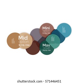 Business circle infographic banner template. Geometric template. Brochure - flyer, presentation or web design background