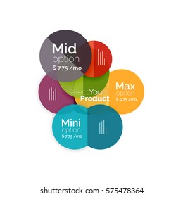 Business circle infographic banner template. Geometric template. Brochure - flyer, presentation or web design background