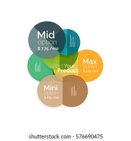 Business circle infographic banner template. Geometric template. Brochure - flyer, presentation or web design background