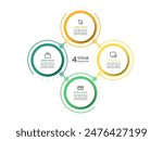 Business circle infographic template. timeline infographic icons designed for abstract background template.