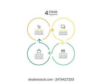 Business circle infographic template. timeline infographic icons designed for abstract background template.