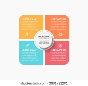 Business circle infographic timeline icons designed for abstract background template