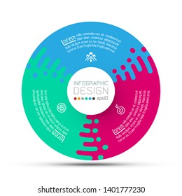 Business circle labels shape infographic groups bar.