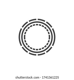 Vector de plantilla de logotipo de la tecnología Círculo empresarial