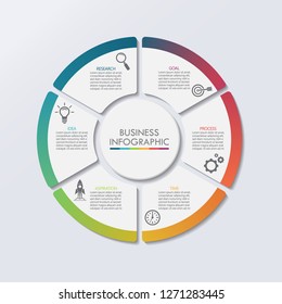 Business circle. timeline infographic icons designed for abstract background template milestone element modern diagram process technology digital marketing data presentation chart Vector Business circle. timeline infographic icons designed for abstract background template milestone element modern diagram process technology digital marketing data presentation chart Vector