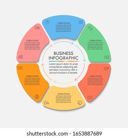 Business circle. timeline infographic icons designed for abstract background template 