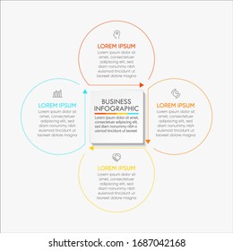 Business circle. timeline infographic icons designed for abstract background template