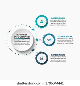 Business circle. timeline infographic icons designed for abstract background template
