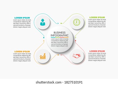 Business circle. timeline infographic icons designed for abstract background template