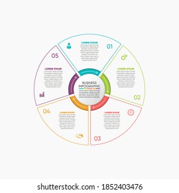 Business circle. timeline infographic icons designed for abstract background template