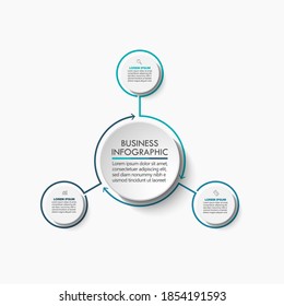 Business circle. timeline infographic icons designed for abstract background template