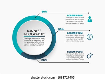 Business circle. timeline infographic icons designed for abstract background template