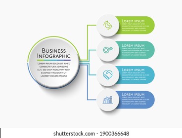 Business circle. timeline infographic icons designed for abstract background template