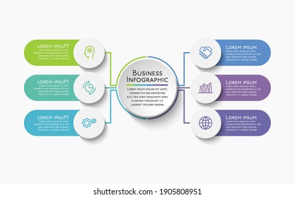Business circle. timeline infographic icons designed for abstract background template - Shutterstock ID 1905808951