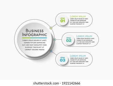 Business circle. timeline infographic icons designed for abstract background template