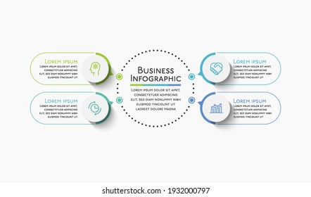 Business circle. timeline infographic icons designed for abstract background template