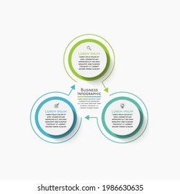 Business circle. timeline infographic icons designed for abstract background template 