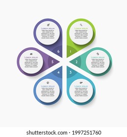 Business circle. timeline infographic icons designed for abstract background template