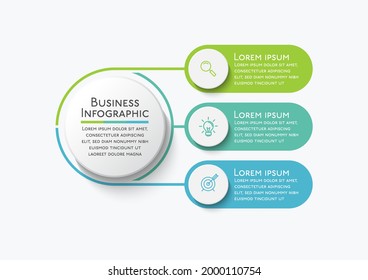 Business circle. timeline infographic icons designed for abstract background template