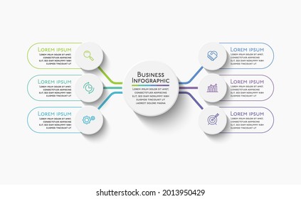 Business circle. timeline infographic icons designed for abstract background template