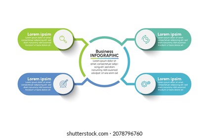 Business circle. timeline infographic icons designed for abstract background template