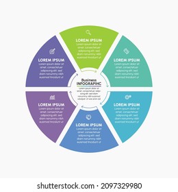 Business circle. timeline infographic icons designed for abstract background template