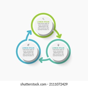 Business circle. timeline infographic icons designed for abstract background template
