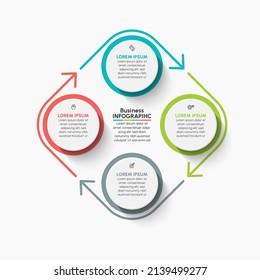 Business circle. timeline infographic icons designed for abstract background template