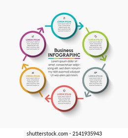 Business circle. timeline infographic icons designed for abstract background template