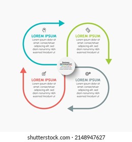Business circle. timeline infographic icons designed for abstract background template