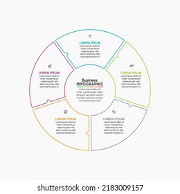Business circle. timeline infographic icons designed for abstract background template