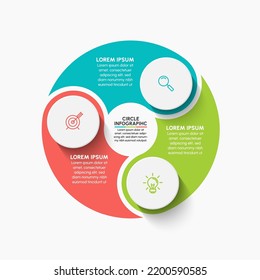 Business circle. timeline infographic icons designed for abstract background template