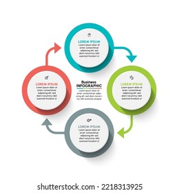 Business circle. timeline infographic icons designed for abstract background template