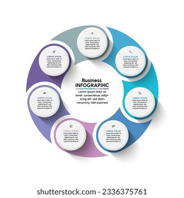 Business circle. timeline infographic icons designed for abstract background template