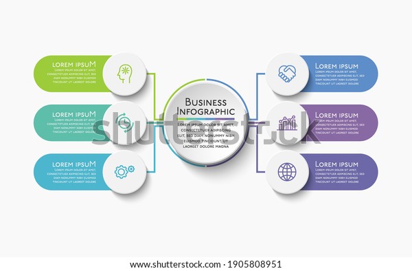 Business circle. timeline infographic icons\
designed for abstract background\
template