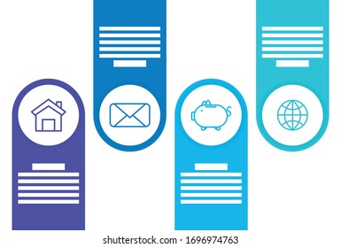 business circular time line infographics vector illustration design