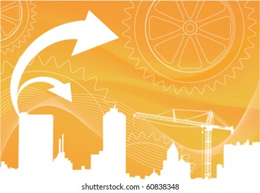 business city