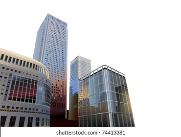business city