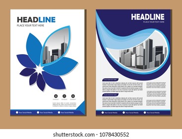 Business city abstract vector template. Brochure design, cover modern layout, annual report