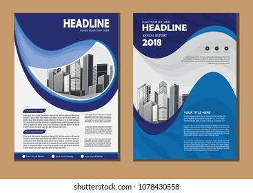 Business city abstract vector template. Brochure design, cover modern layout, annual report